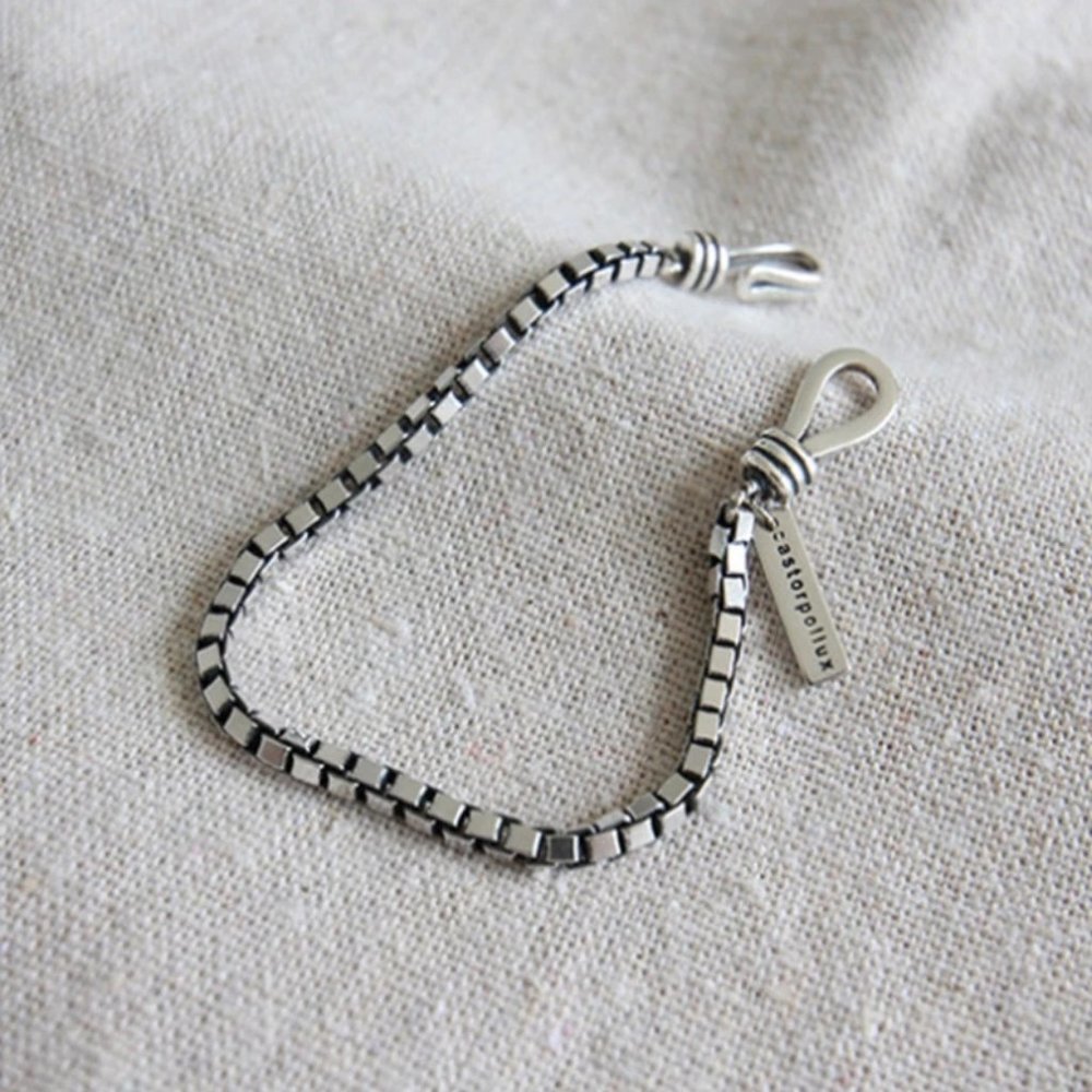 *NEW 925 Sterling Silver Vintage Chain Bracelet - Picture 2 of 12